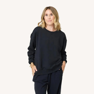 Ex-Boyfriend Patchwork Sweatshirt - Black // Kerri Rosenthal