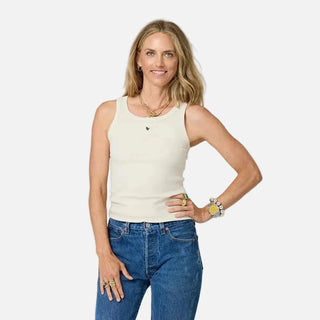 KR Tank Cotton Blend - Chalk // Kerri Rosenthal