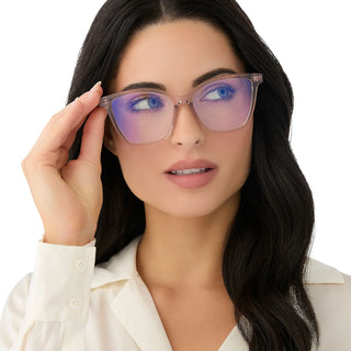 DIFF Light Pink Crystal Blue Light Reader