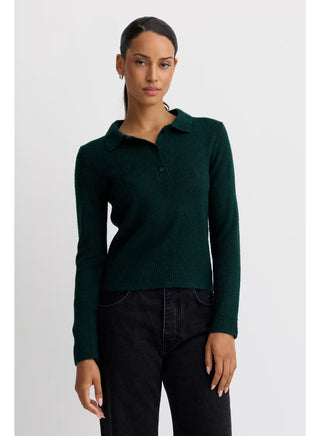 Leo Polo Sweatshirt // Hunter // Stiches and Stripes
