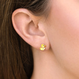 Rubber Ducky Studs - Gold