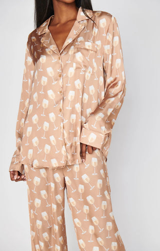 Classic PJ Set White Wine Silky // Show Me Your Mumu
