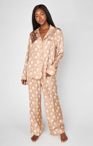 Classic PJ Set White Wine Silky // Show Me Your Mumu