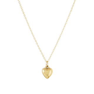 16" Necklace Gold - Love Plush Small Gold Charm // Enewton