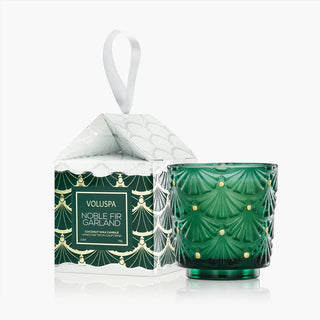 Voluspa Noble Fir Garland 2.5oz Boxed Pedestal Ornament