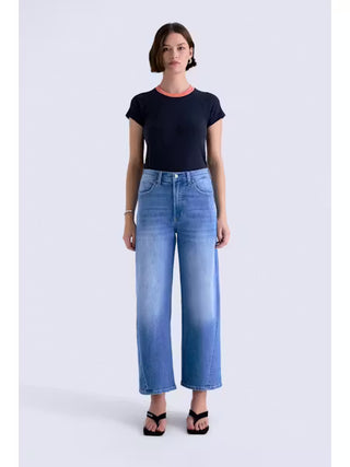 Pistola Kyra Ankle High Rise Bowed Jean - Hidden Gem