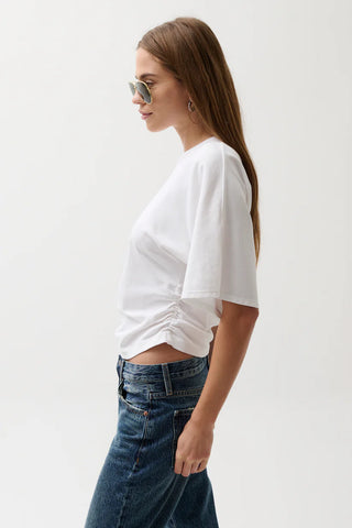 Veronica Kimono Sleeve Fitted Tee - Le Blanc // Pistola