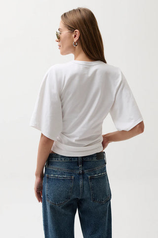 Veronica Kimono Sleeve Fitted Tee - Le Blanc // Pistola