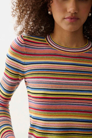 Madison Knit Long Sleeve - Multi Stripe // Pistola