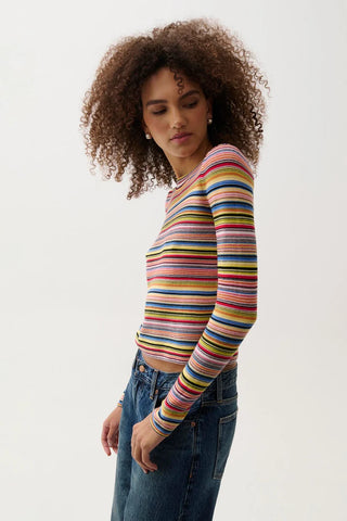 Madison Knit Long Sleeve - Multi Stripe // Pistola