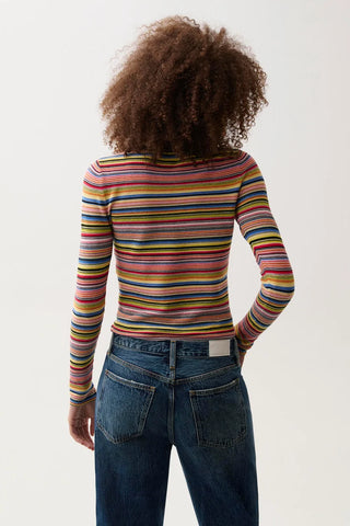 Madison Knit Long Sleeve - Multi Stripe // Pistola