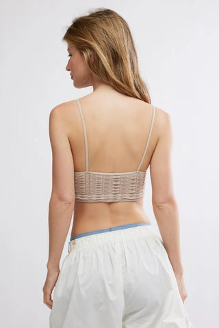 Free People Heirloom Bralette / Mushroom