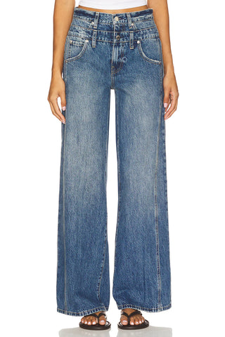 Pistola Caleb High Rise Relaxed Stacked Waist Jeans / Echo