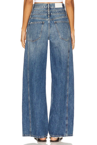 Pistola Caleb High Rise Relaxed Stacked Waist Jeans / Echo