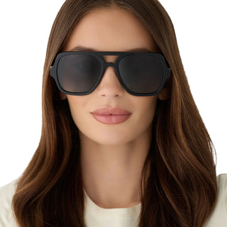 Layton Black Grey Gradient Sunglasses // DIFF