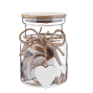 Enamel + Wood Heart Ornament