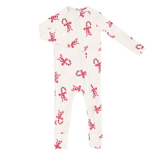 Candy Canes Baby Cozy Romper