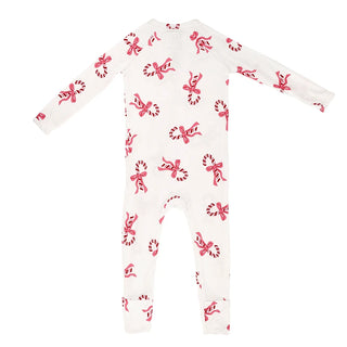 Candy Canes Baby Cozy Romper