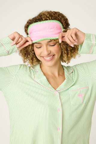 Pupcation Palms 3-Piece Pajama Set - Kiwi // PJ Salvage