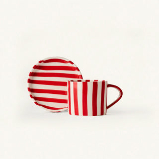Tratto Cafe Set / Cup & Saucer / Cherry