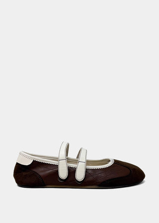 Salome-Brown Ballet Flats // SHUSHOP