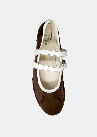 Salome-Brown Ballet Flats // SHUSHOP