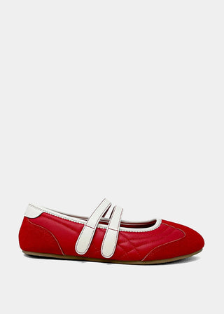 Salome-Red Ballet Flats // SHUSHOP