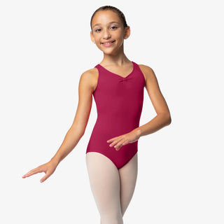 SL07 Jenny Pinch Front Tank Leotard / Burgundy