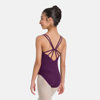 SL126 Gionata - Dark Purple - Strappy Back Cami Leo