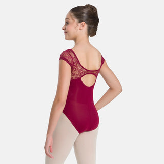 SL139 Fab Deb Burgundy - Floral Lace Cap Leo