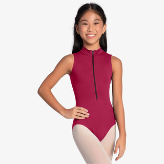 SL172 Tillie Child Halter Top Leo / Burgundy