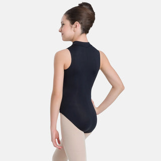 Sl172 Tillie Child Mock Neck Leo - Black