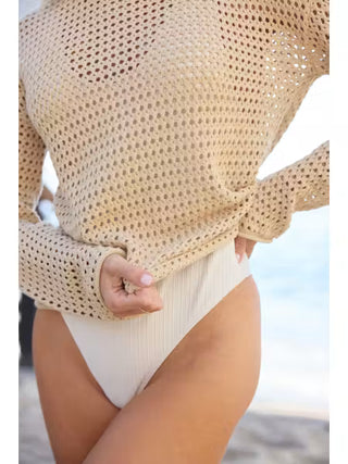Wicks Pullover Sweater - Jute // Stitches and Stripes