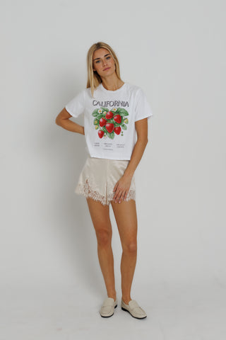 California Strawberries Everyday Tee - White