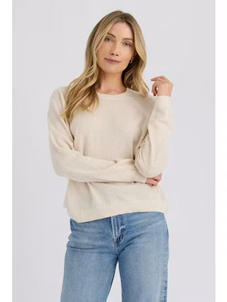 Jordan Pullover Sweater - Cream // Stitches and Stripes