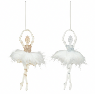 Acrylic Ballerina with Tutu Skirt Ornament