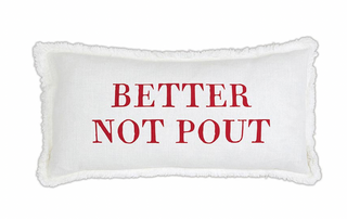 Better Not Pout Lumbar pillow