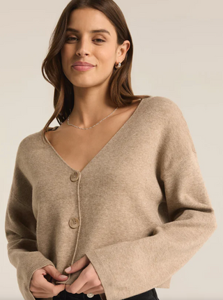 Z Supply- Estelle Cardigan Oatmeal Heather