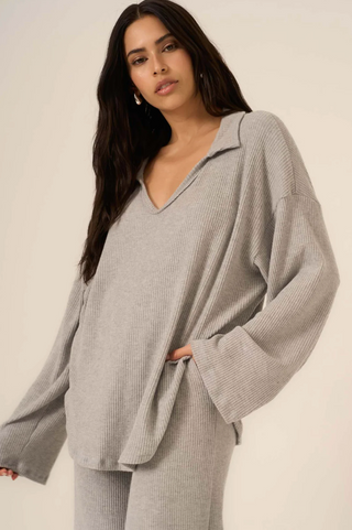 Project Social T- Zoey Brushed Rib Long Sleeve