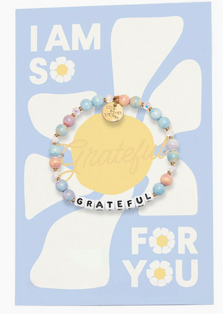 Little Words Project Bracelet Card - Grateful