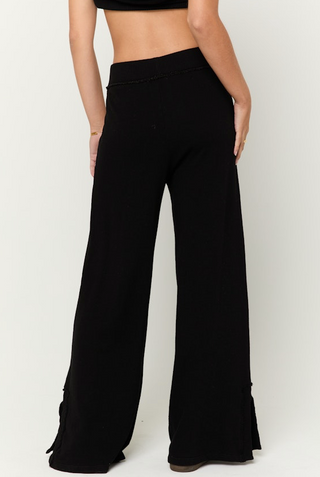 Project Social T- Beau Wide Leg Pant- Black