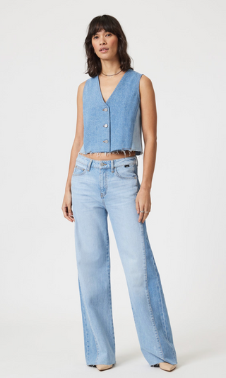 Mavi- Malibu Blocking Denim High Rise Loose Wide Leg Jeans