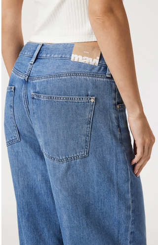 Mavi- Nella Light Blue Well Blue High Rise Loose Wide Leg Jeans With Tie