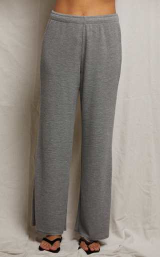 Perfect White Tee Shane Waffle Drawcord Pant - Heather Grey