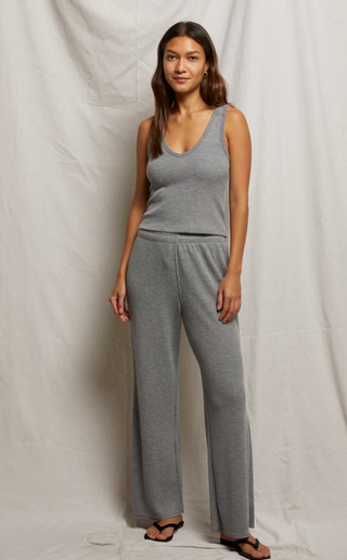 Perfect White Tee Shane Waffle Drawcord Pant - Heather Grey