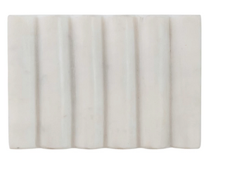Marble Soap Dish - White