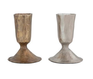 Metal Taper Holder, 2 Finishes