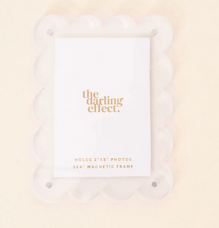 Mini Acrylic Picture Frame Magnet- Clear