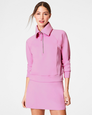 Spanx AirEssentials Half Zip- Petunia