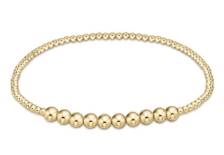 Classic Gold Beaded Bliss 2mm Bead Bracelet- 4mm Gold / Enewton